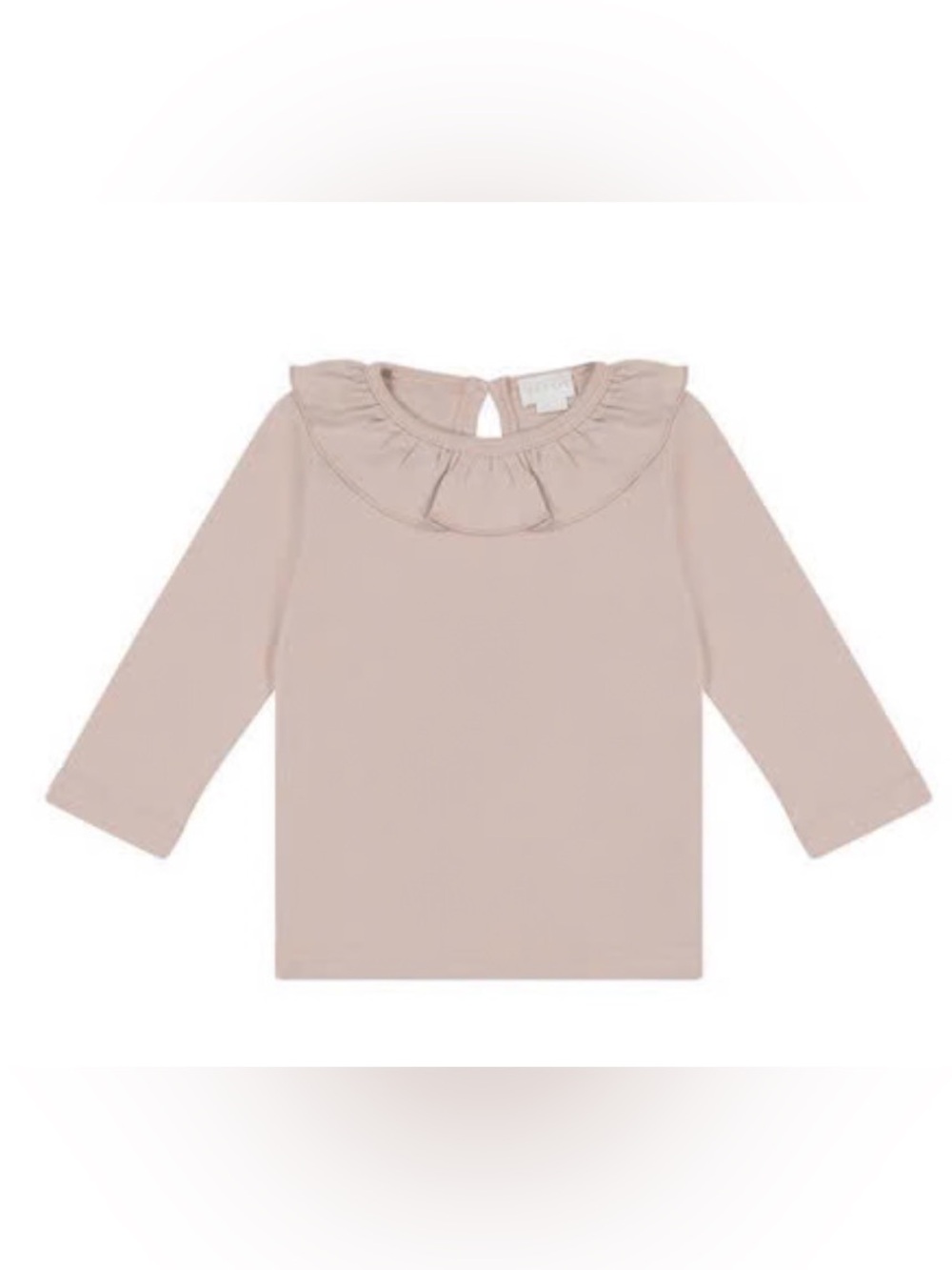 BNIB Jamie Kay Girls Long Sleeve Ruffle Collar Top - Dusty Rose Marle